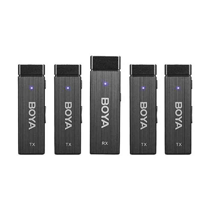 BOYA BY-W4 Ultracompact 2.4GHz Wireless Microphone camera & phone